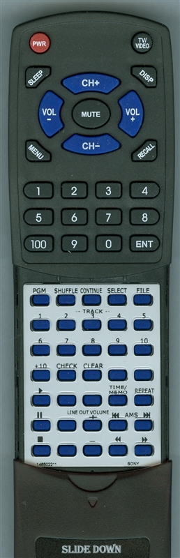SONY 1-465-022-11 RM-D105 replacement Redi Remote