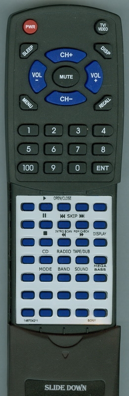 SONY 1-467-042-11 RMT-C768 replacement Redi Remote