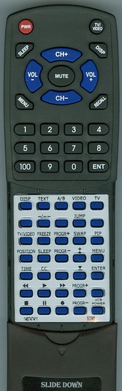 SONY 1-467-474-11 RM-845P replacement Redi Remote