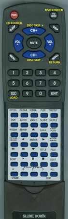 SONY 1-476-249-81 RMTD124A replacement Redi Remote