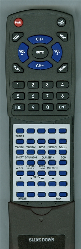 SONY 1-477-204-51 RMU306B replacement Redi Remote