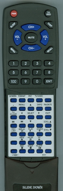 SONY 1-478-856-11 RM-Y823 replacement Redi Remote