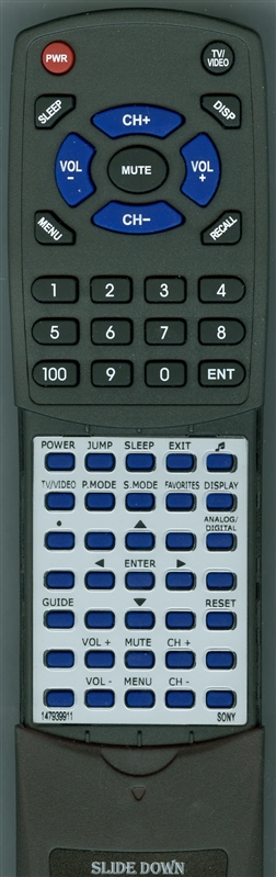 SONY 1-479-399-11 RM-YD001 replacement Redi Remote