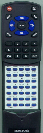 SONY 1-479-620-11 RM-PJVW100 replacement Redi Remote