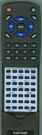 SONY 1-492-711-11 RM-ANU191 replacement Redi Remote
