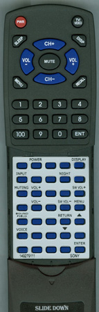 SONY 1-492-791-11 replacement Redi Remote