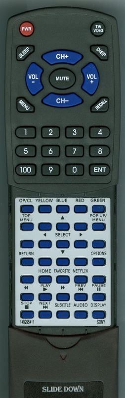 SONY 1-492-954-11 RMT-VB100U replacement Redi Remote