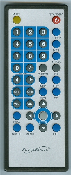 SUPERSONIC SC193A SILVER Genuine  OEM original Remote