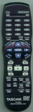 TASCAM 9A10550900 RC-D01U Genuine OEM original Remote