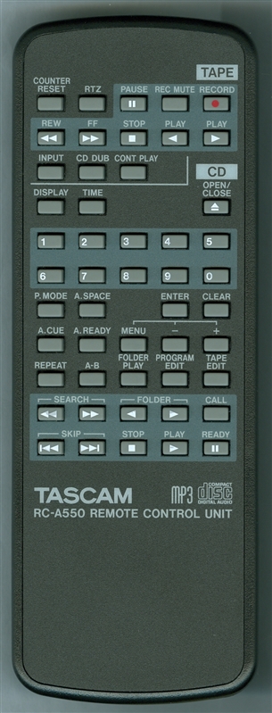 TASCAM E01526500A RC-A550 Genuine OEM original Remote