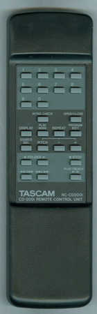 TASCAM E01602200A RC-CD200I Genuine OEM original Remote