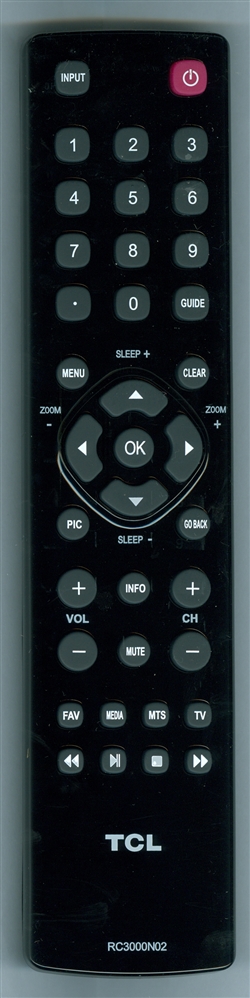 TCL RC3000N02 Refurbished Genuine OEM Original Remote