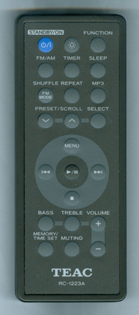 TEAC 02-170DX90I1700 RC-1223A Genuine OEM original Remote