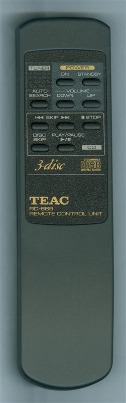 TEAC DCD-2700 RC-669 Genuine OEM original Remote