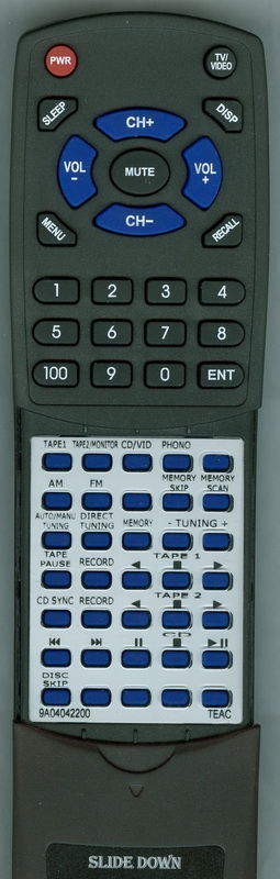 TEAC 9A04042200 UR-401 replacement Redi Remote