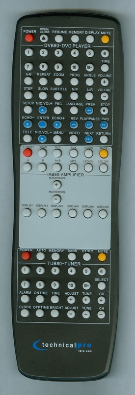 TECHNICAL PRO IAB80 Genuine OEM original Remote