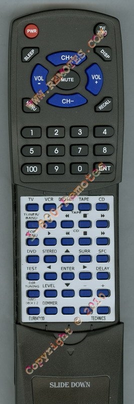 TECHNICS EUR647133 replacement Redi Remote