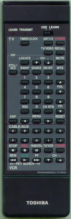 TOSHIBA 23120241 CT-9543 Genuine  OEM original Remote