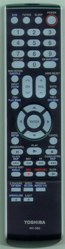 TOSHIBA 72783678 WC-SB2 Genuine  OEM original Remote