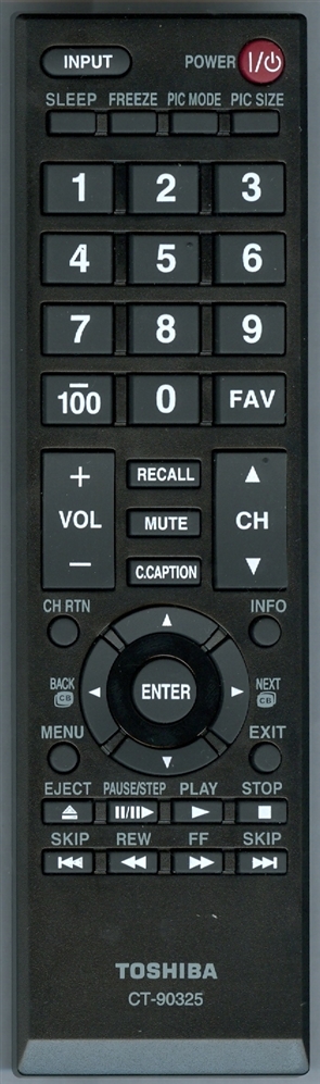 TOSHIBA 75017678 CT-90325 Genuine  OEM original Remote