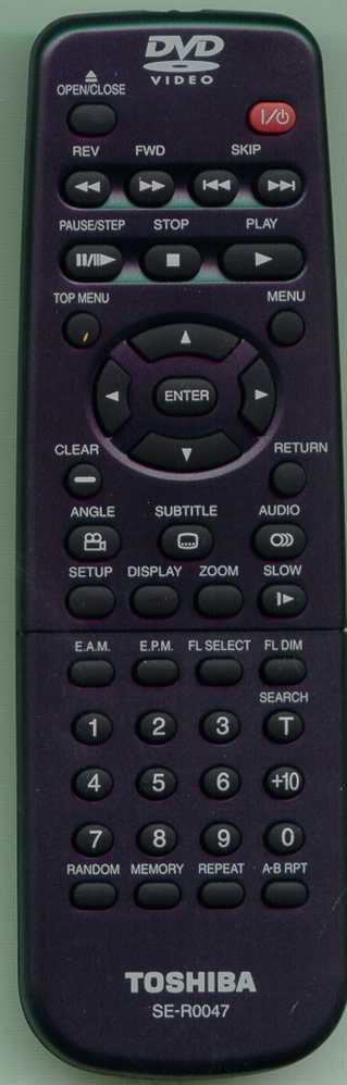 TOSHIBA 79078066 SE-R0047 Refurbished Genuine OEM Original Remote