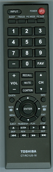 TOSHIBA CT-RC1US-16 Genuine OEM original Remote