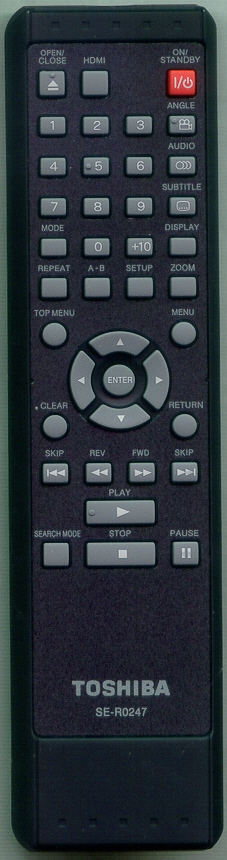 TOSHIBA P000477040 SE-R0247 Refurbished Genuine OEM Original Remote