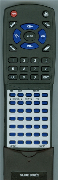 TOSHIBA 23120010 CT-9562 replacement Redi Remote