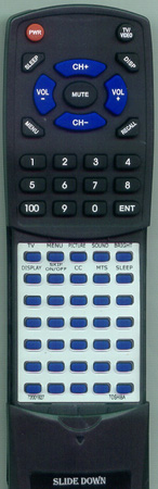 TOSHIBA 72001927 CT-864 replacement Redi Remote
