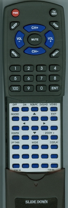 TOSHIBA 72790129 CT-838 replacement Redi Remote