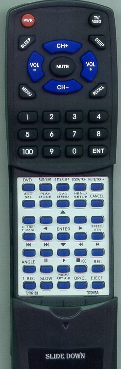 TOSHIBA 72799183 WC-SB1 replacement Redi Remote