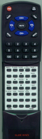 TOSHIBA 75002859 CT-90255 replacement Redi Remote
