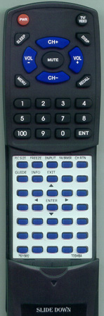 TOSHIBA 75010932 CT-90302 replacement Redi Remote