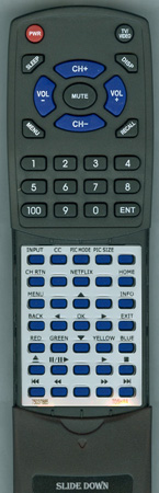 TOSHIBA 75037885 CT-8037 replacement Redi Remote Control