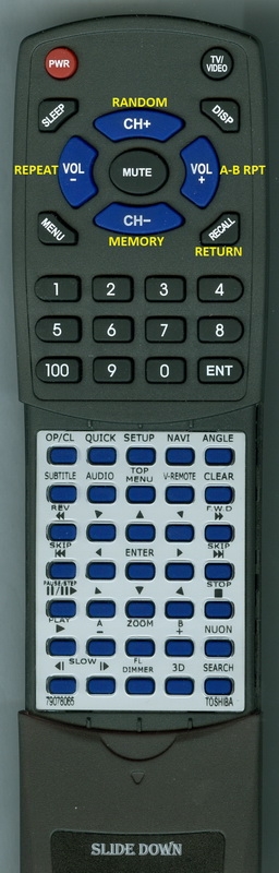 TOSHIBA 79078065 SE-R0029 replacement Redi Remote
