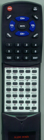 TOSHIBA 79099151 SER0066 replacement Redi Remote