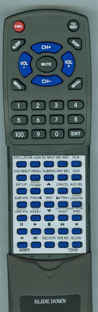 TOSHIBA AE008570 SD-R0227 replacement Redi Remote