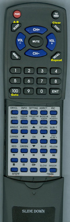 TOSHIBA AH700767 SER0378 replacement Redi Remote