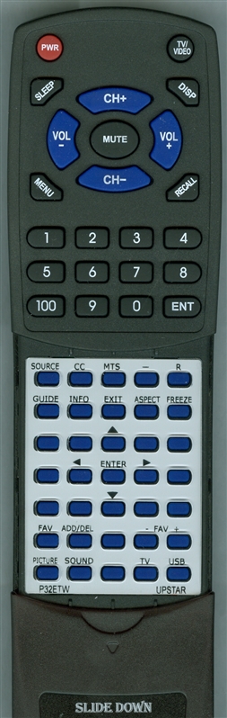 UPSTAR P32ETW replacement Redi Remote