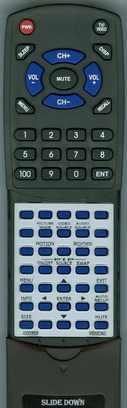 VIEWSONIC A-00008828 replacement Redi Remote