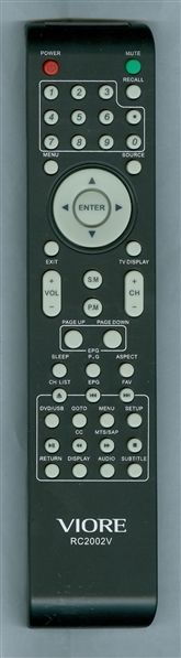 VIORE 504C1911102 RC2002V Genuine OEM original Remote