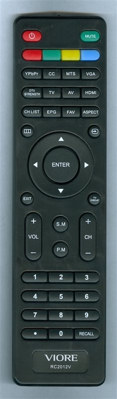 VIORE 504C3701105 RC2012V Genuine  OEM original Remote