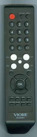 VIORE GBIP5.018.3067RSRH RC5006V Genuine OEM original Remote