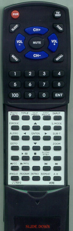 VIORE QTD7.820.12 replacement Redi Remote