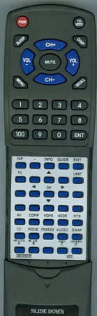 VIZIO 0980-0305-0030 VUR8M replacement Redi Remote
