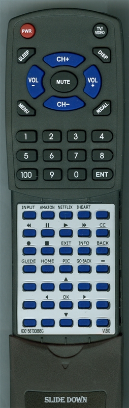 VIZIO 600156T00-886-G XRT122 replacement Redi Remote