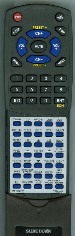 YAMAHA WC552700 RAV249 replacement Redi Remote