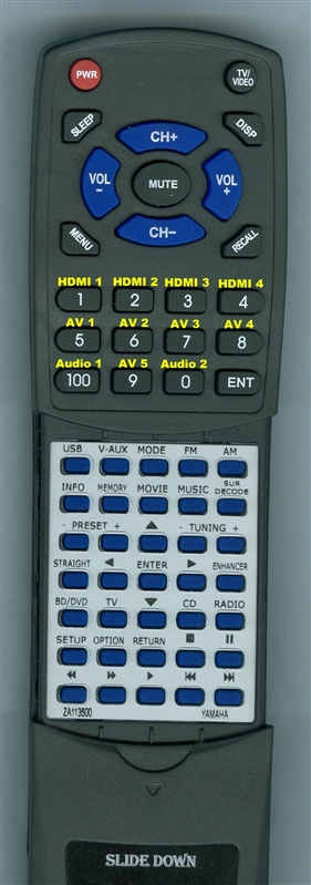 YAMAHA ZA113500 RAV463 replacement Redi Remote