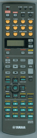 YAMAHA WB378700 RAV239 Genuine OEM Original Remote