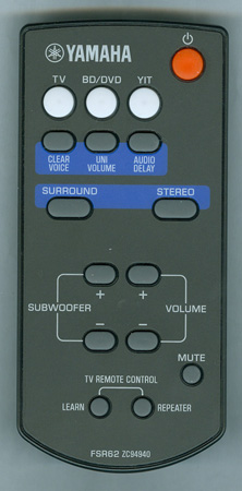 YAMAHA ZC949400 FSR62 Genuine OEM original Remote